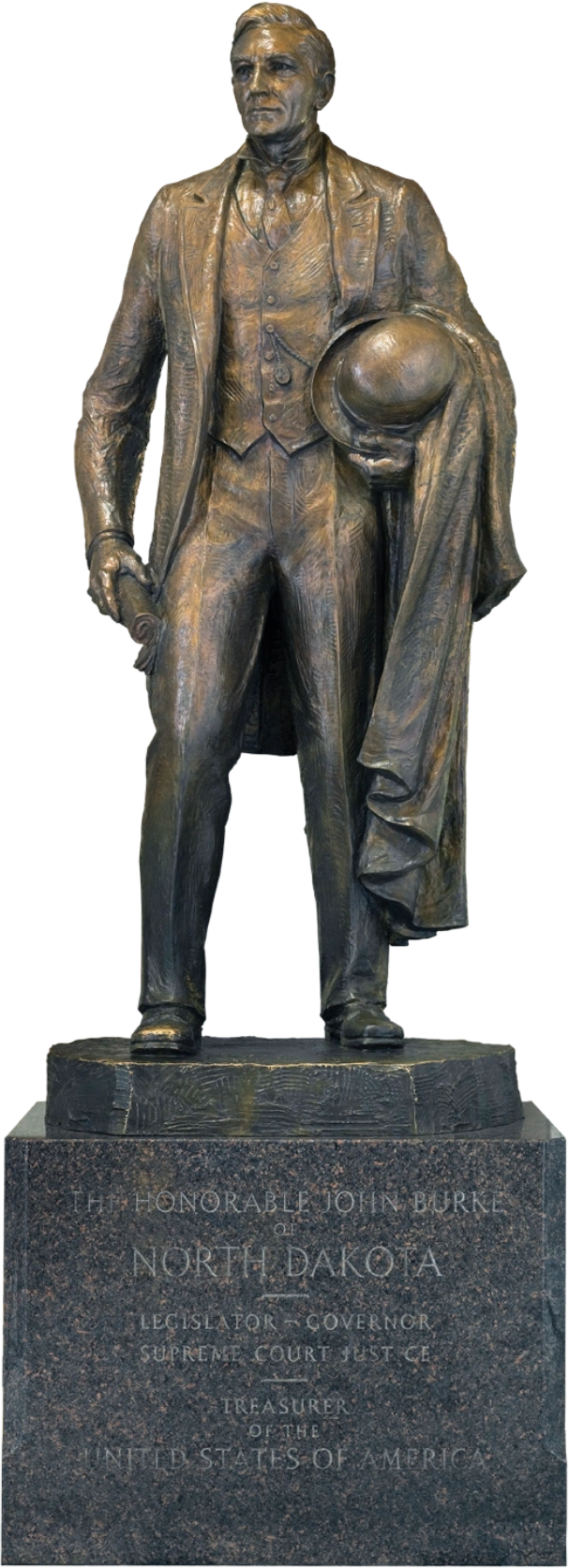 A statue of John Burke