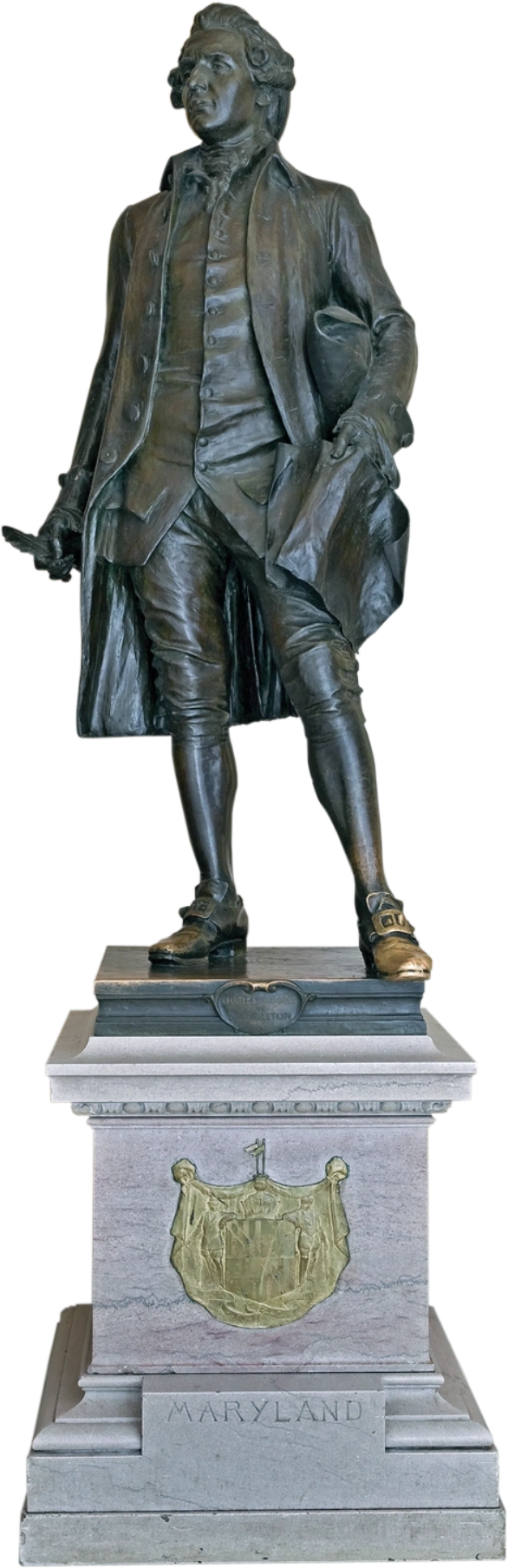 A statue of Charles Carroll