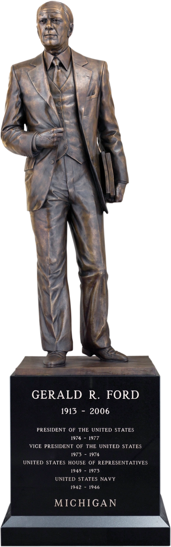 A statue of Gerald R. Ford