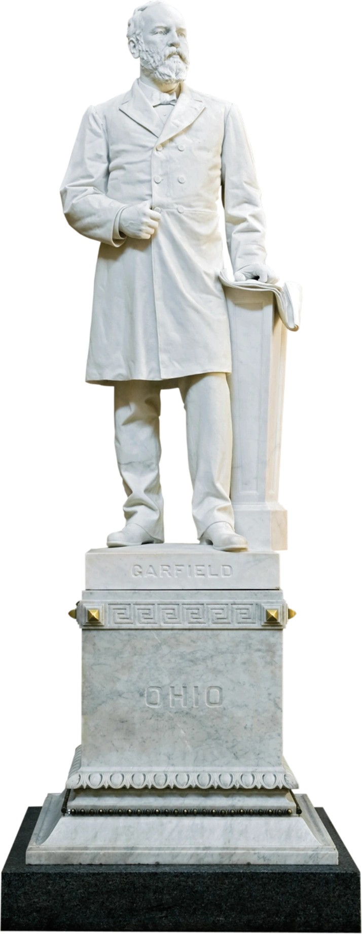 A statue of James Abram Garfield