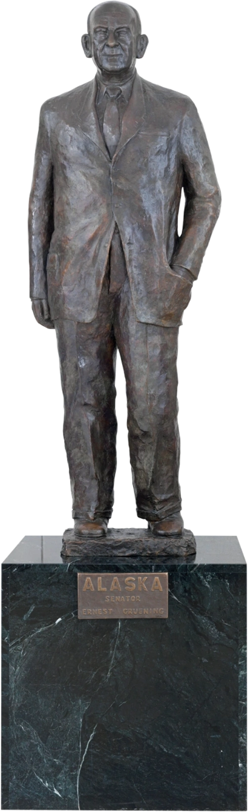 A statue of Ernest Gruening