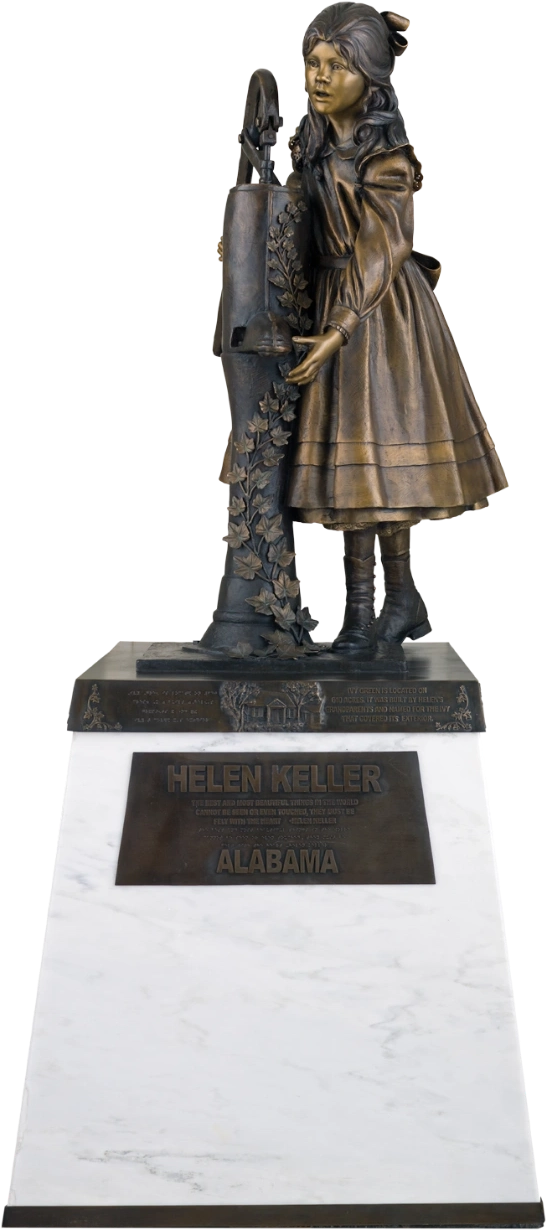 A statue of Helen Adams Keller