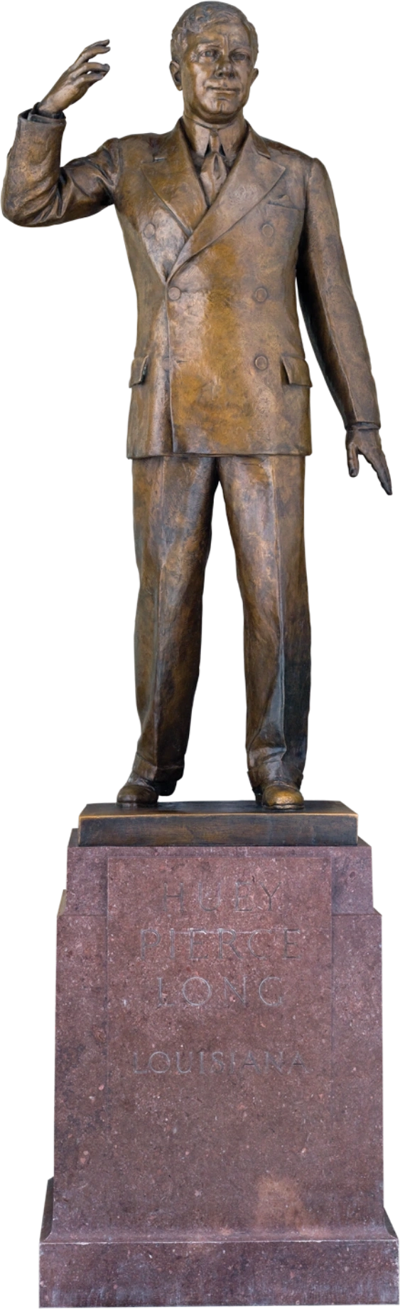 A statue of Huey Pierce Long