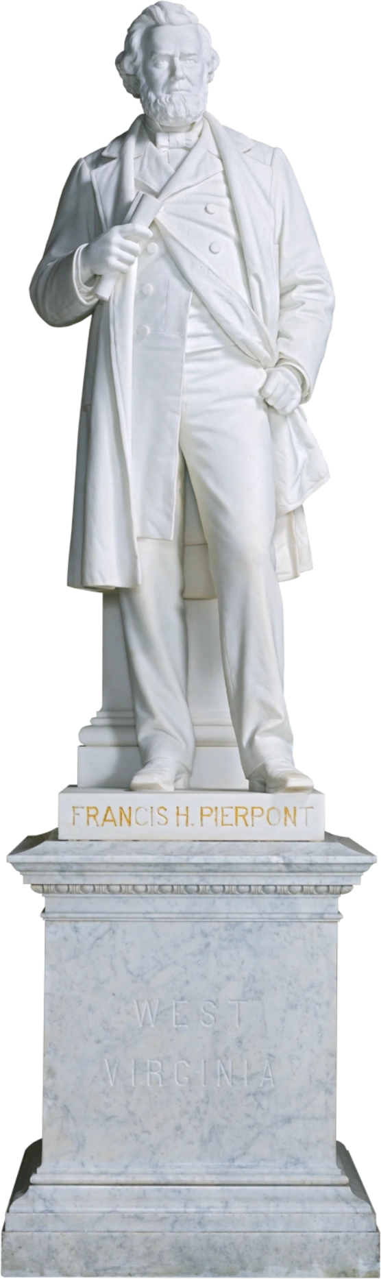 A statue of Francis Harrison Pierpont