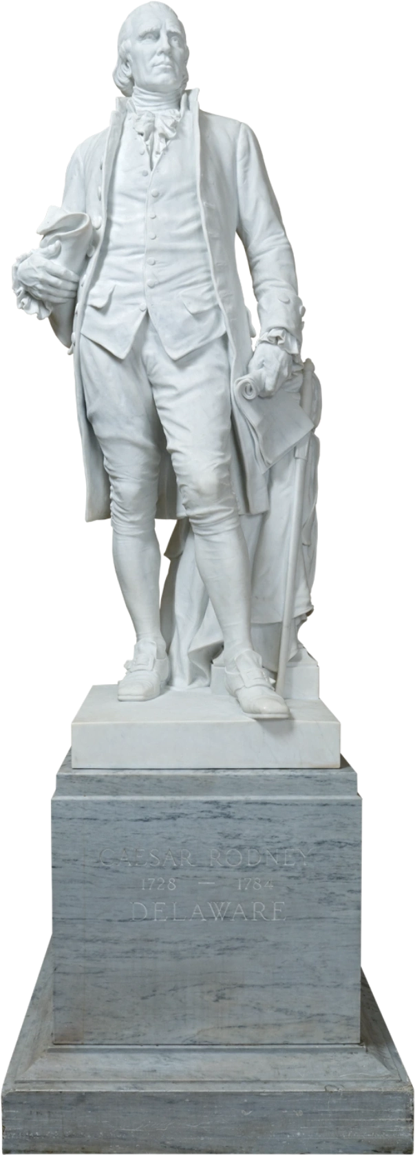 A statue of Caesar Rodney