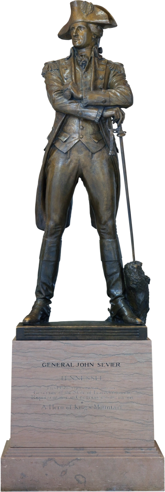 A statue of John Sevier