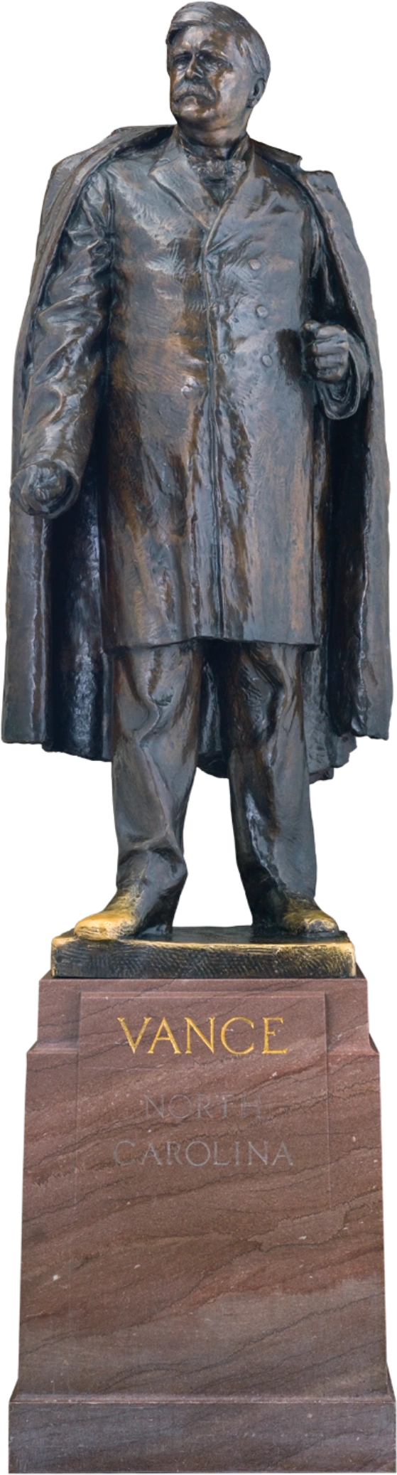 A statue of Zebulon Baird Vance