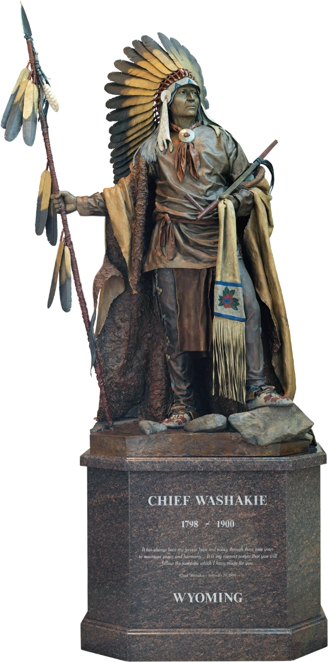 A statue of Washakie