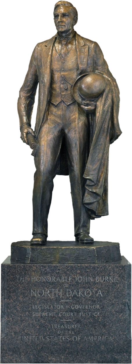 A statue of John Burke