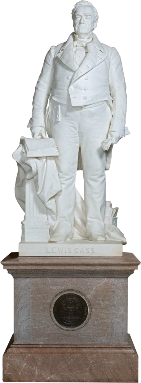 A statue of Lewis Cass