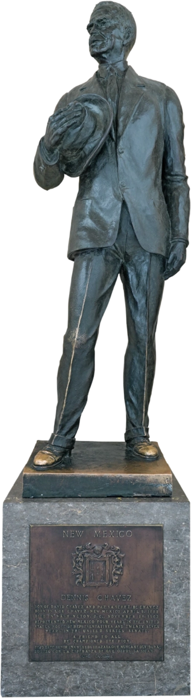 A statue of Dennis Chavez