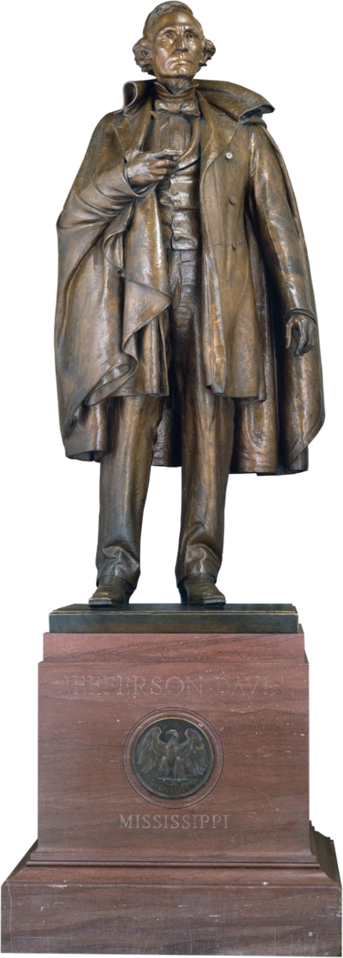 A statue of Jefferson Davis