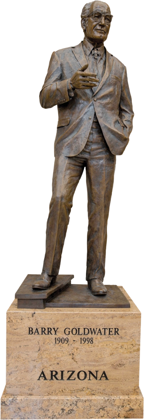 A statue of Barry Goldwater