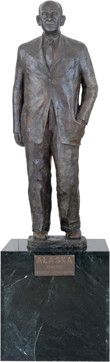 A statue of Ernest Gruening