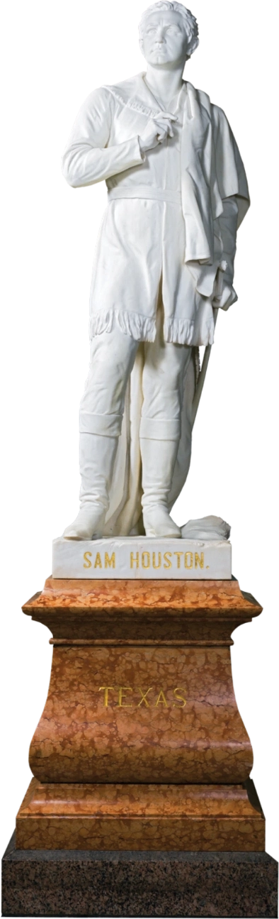 A statue of Sam Houston