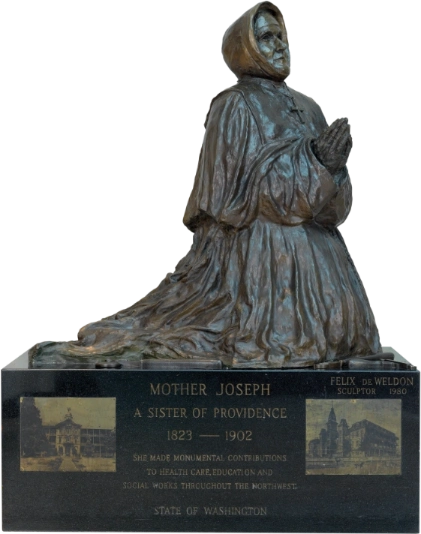 A statue of Mother Joseph