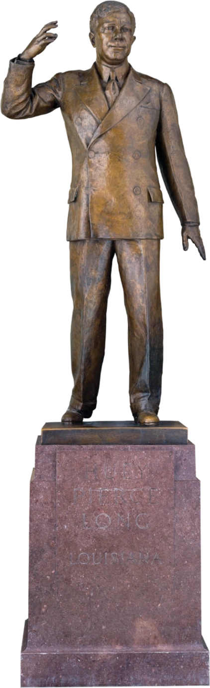 A statue of Huey Pierce Long