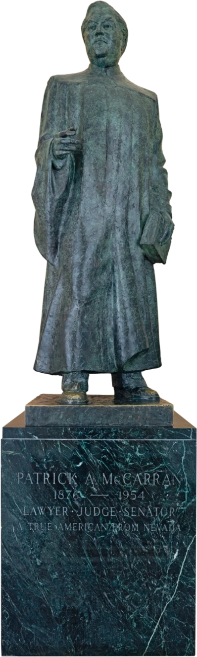 A statue of Patrick Anthony McCarran