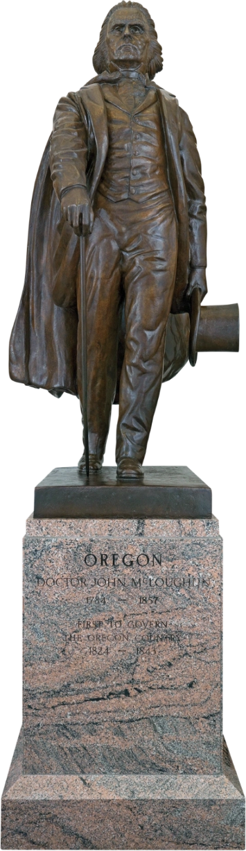 A statue of John McLoughlin