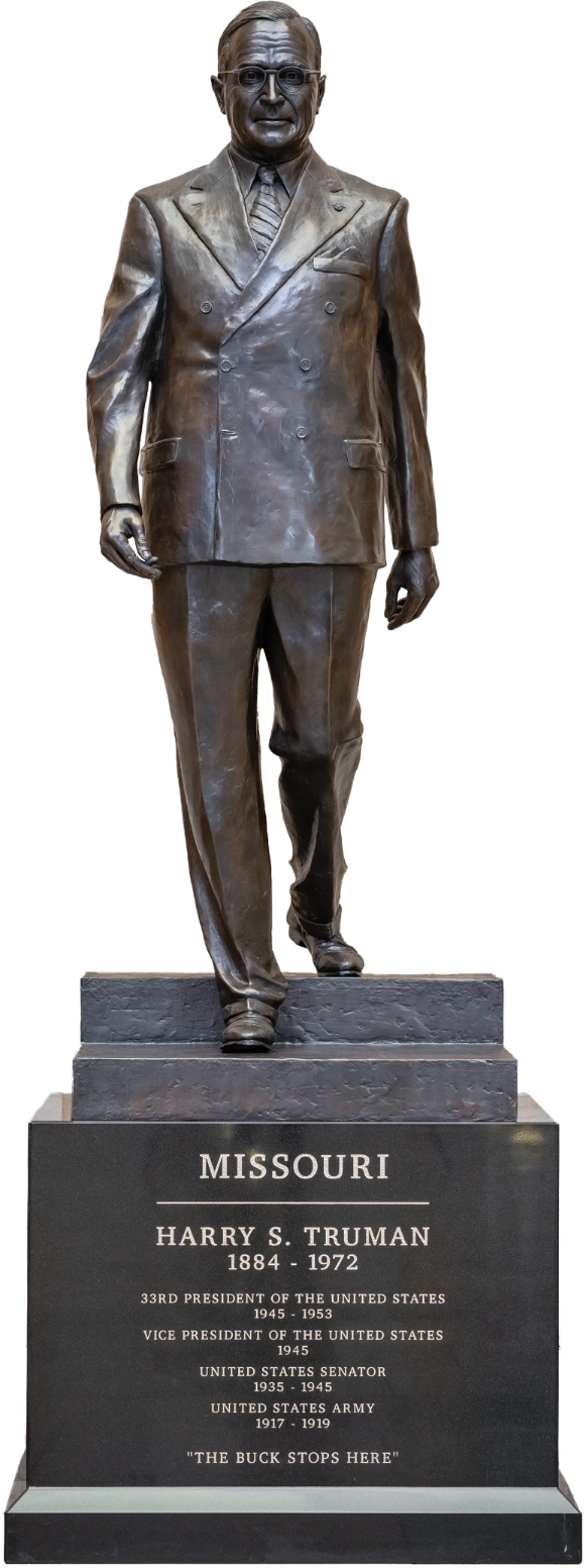 A statue of Harry S. Truman