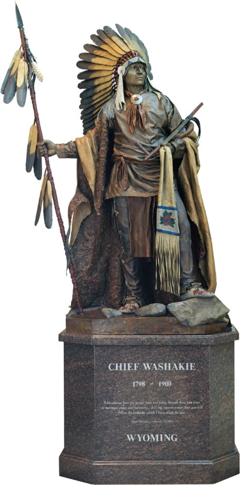 A statue of Washakie