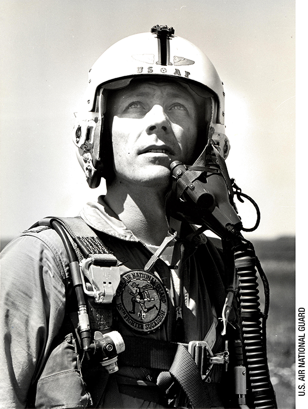 Jack Swigert as a U.S. Air Force fighter pilot