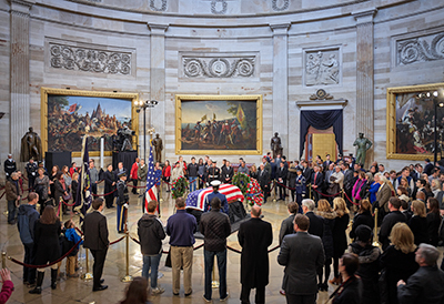 Lying in state of President George H. W. Bush, December 4, 2018, Architect of the Capitol