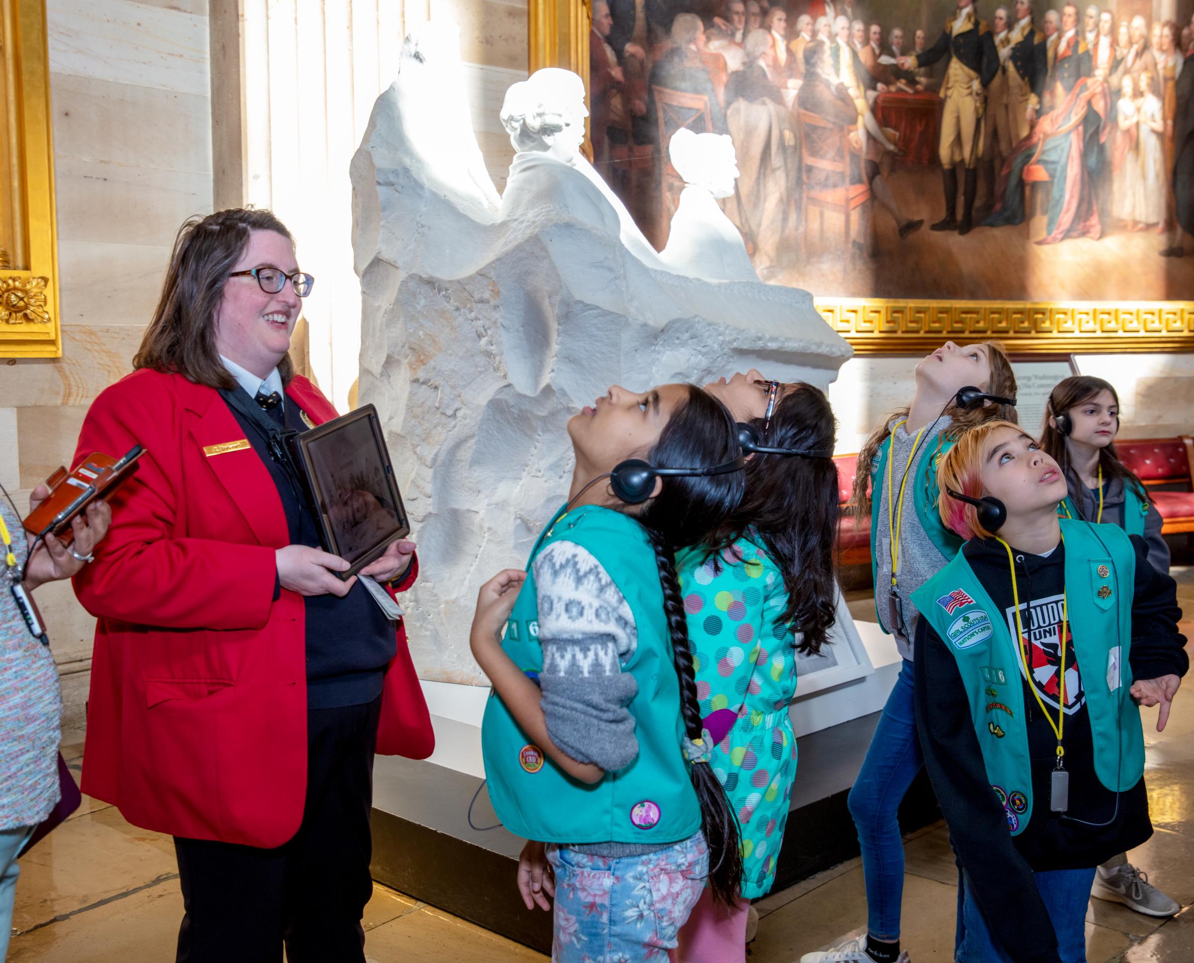 tour guide in capitol building