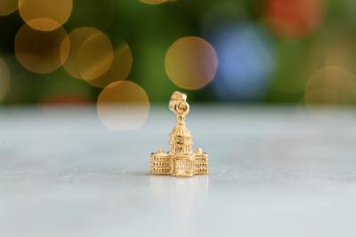 14K Gold US Capitol Charm