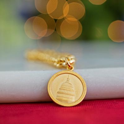 Bracelet with U.S. Capitol Dome Charm